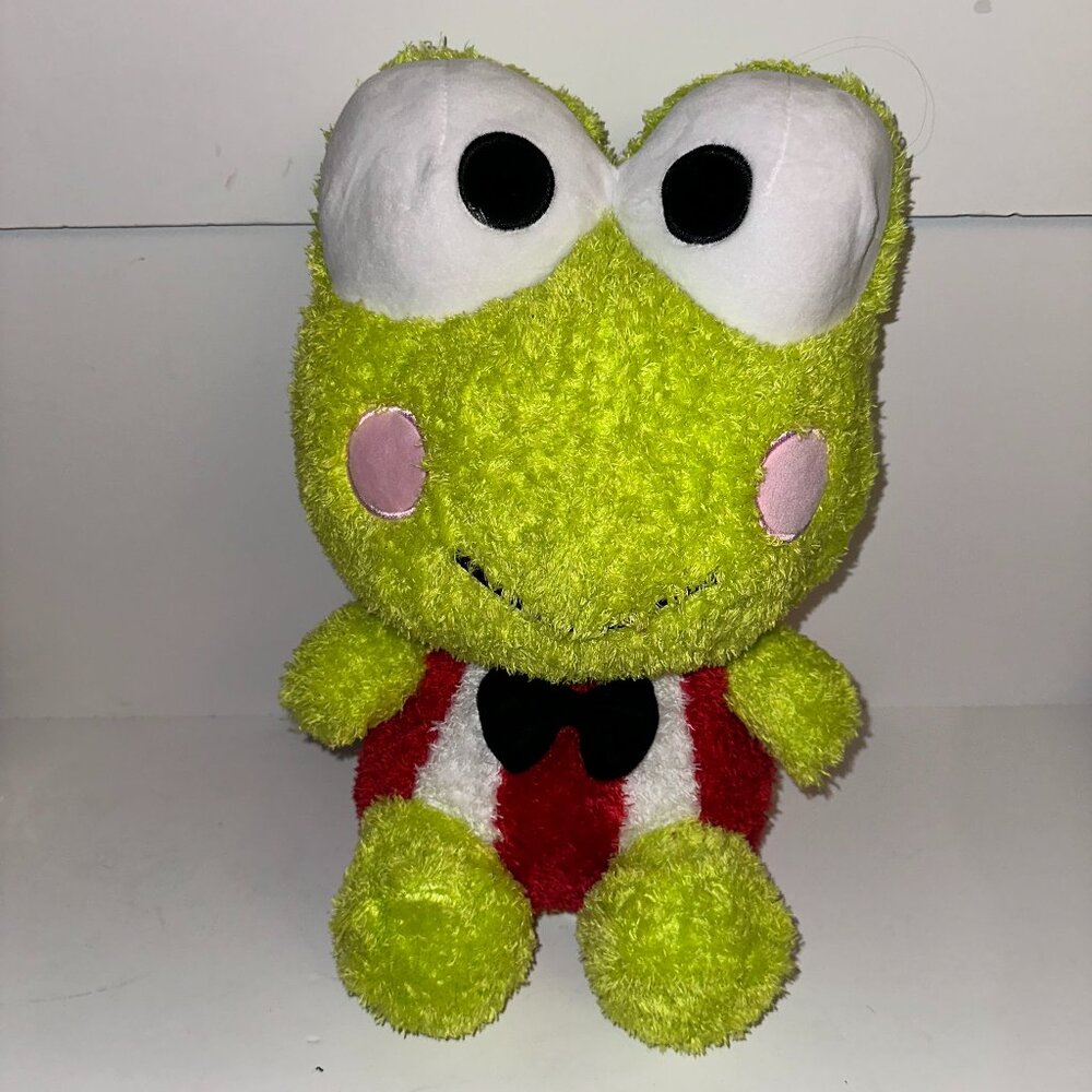 Sanrio Keroppi Plush 16 Inch Stuffed Animal Fuzzy Fluffy Soft Hello Kitty Friend